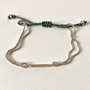 Stella & Dot Pavé Wishing Bracelet - Silver